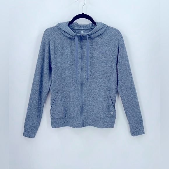 GAPFIT Brushed Tech Jersey Full-Zip Hoodie - Picture 2 of 4